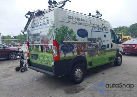 2023 Ram Promaster 2500 High Roof 136 Wb z USA, uszkodzony, nr VIN 3C6LRVCG8PE509996